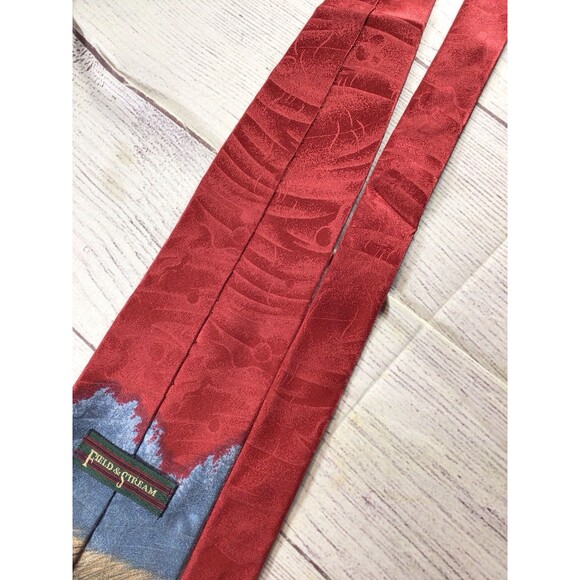Vintage Field & Stream Deer River Men’s Silk Neck Tie - Picture 9 of 11